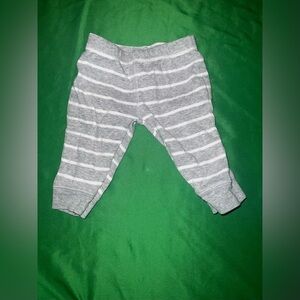 Carter's Gray and White Striped Baby Pants
